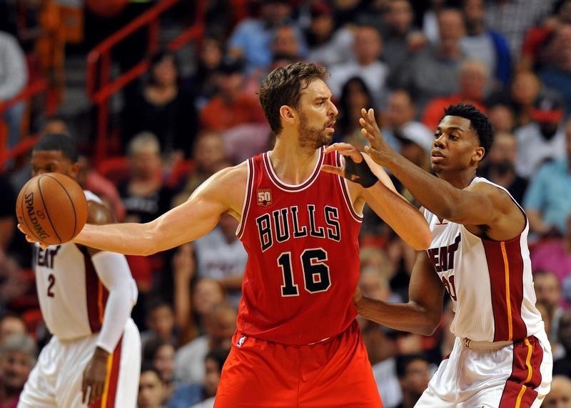 © Reuters. NBA: Chicago Bulls at Miami Heat