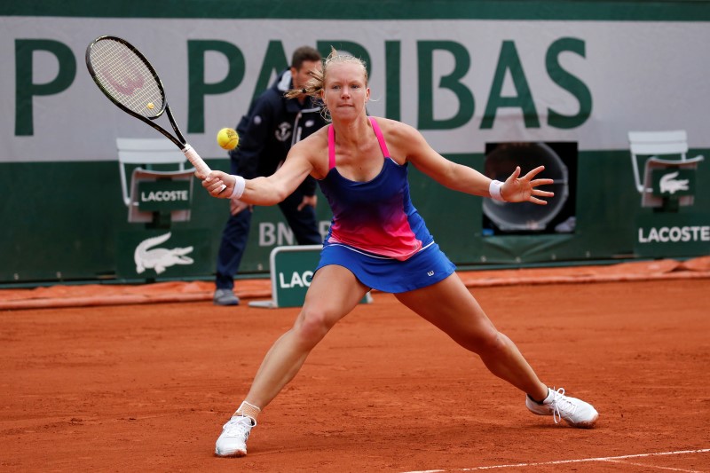 © Reuters. Tennis - French Open - Roland Garros - Angelique Kerber of Germany vs Kiki Bertens of the Netherlands