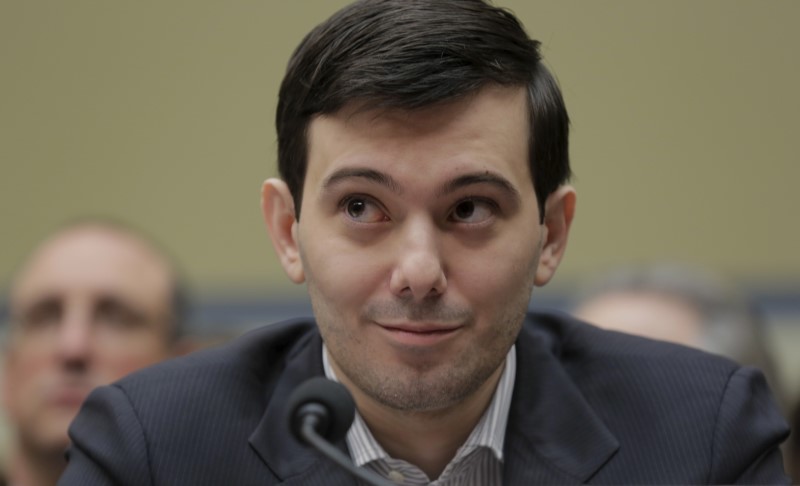 © Reuters. File photo of Shkreli, former CEO of Turing Pharmaceuticals LLC, appearing before a hearing in Washington