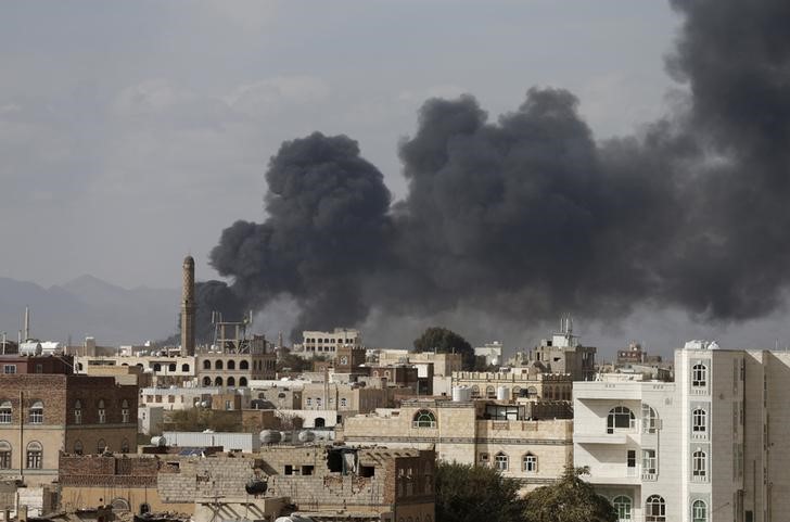 © Reuters. السعودية تنتقد الأمم المتحدة لإدراجها التحالف باليمن على قائمة سوداء
