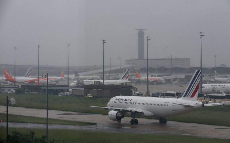 © Reuters. NOUVELLE RÉUNION AVEC LES SYNDICATS DE PILOTES D'AIR FRANCE