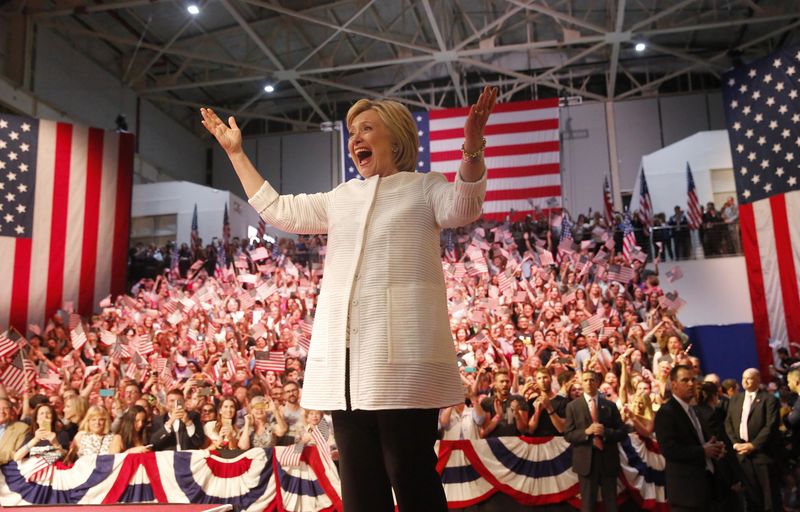 © Reuters. Pré-candidata democrata à Presidência dos EUA Hillary Clinton durante evento de campanha em Nova York