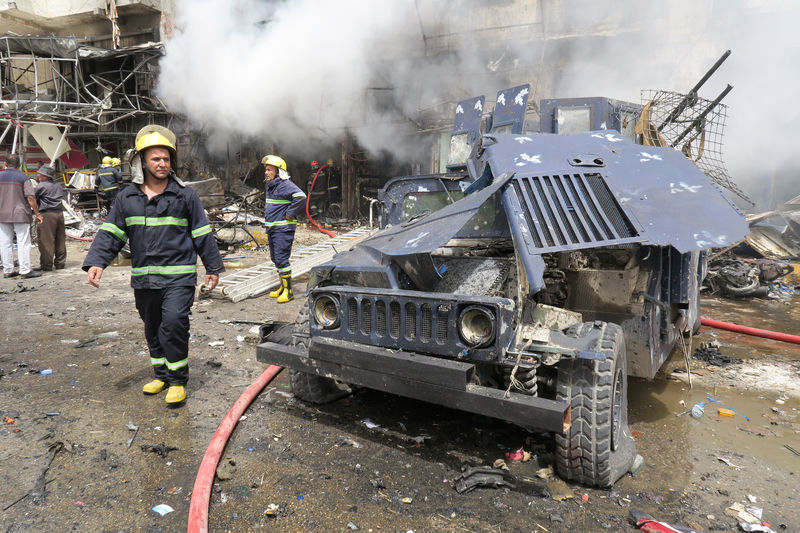 © Reuters. Veinticinco muertos en dos atentados en Bagdad; continúa el asedio a Faluya