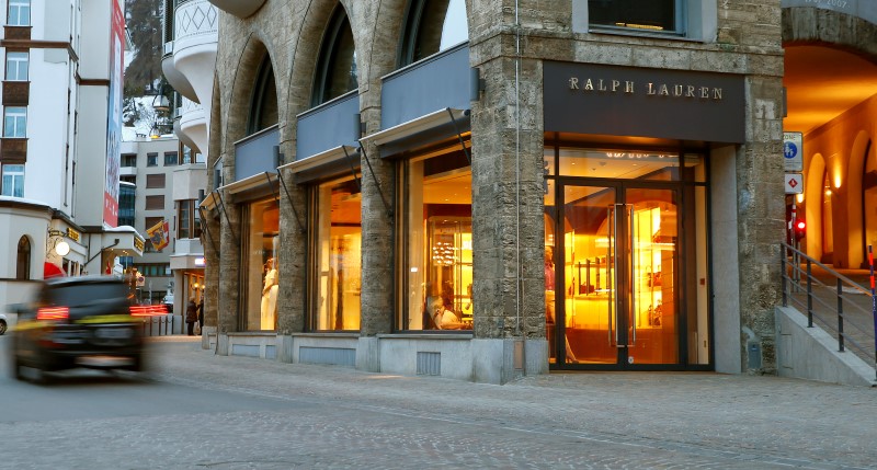 © Reuters. A store of U.S. designer Ralph Lauren is seen in St. Moritz