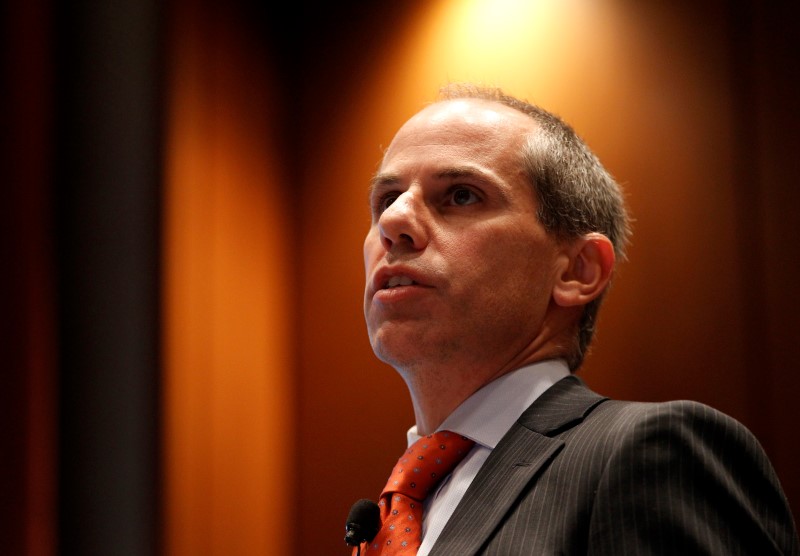 © Reuters. TMX Group CFO Michael Ptasznik speaks at the Sandler O'Neill + Partners, L.P. Global Exchange and Brokerage Conference in New York