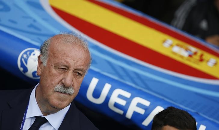 © Reuters. Del Bosque está impresionado por la madurez de De Gea