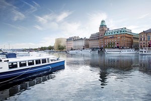 © Reuters. A general view of the new Nobel Center building is seen in an undated artist's rendering from the David Chipperfield Architects