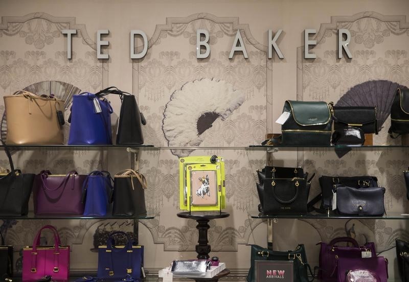 © Reuters. Ted Baker goods are displayed in a store in London, Britain