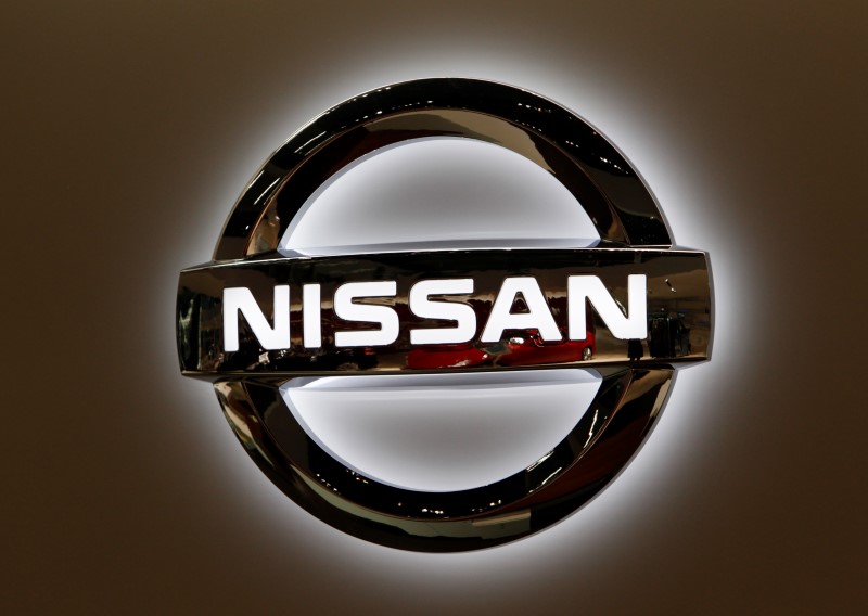 © Reuters. A Nissan Motor logo is seen at the company's global headquarters in Yokohama