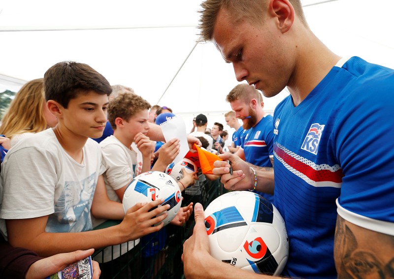 © Reuters. Iceland Training - EURO 2016