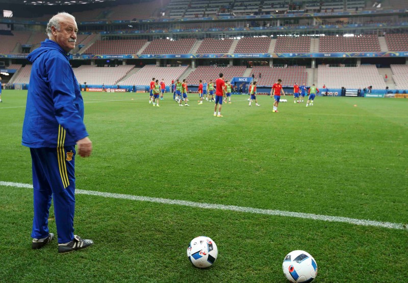 © Reuters. Spain Training- EURO 2016