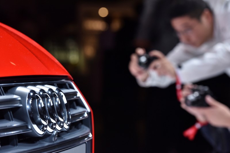 © Reuters. The new Audi S5 Coupe car is presented during the world premiere at the company's headquarters in Ingolstadt