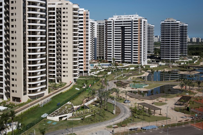 © Reuters. A general view of the Olympic Village in Rio de Janeiro