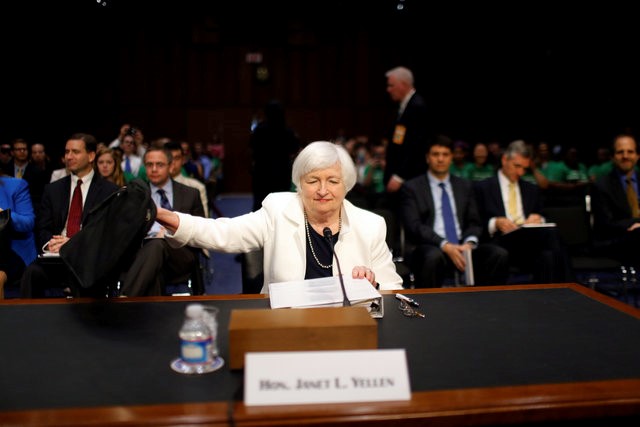 © Reuters. JANET YELLEN SE MONTRE PRUDENTE