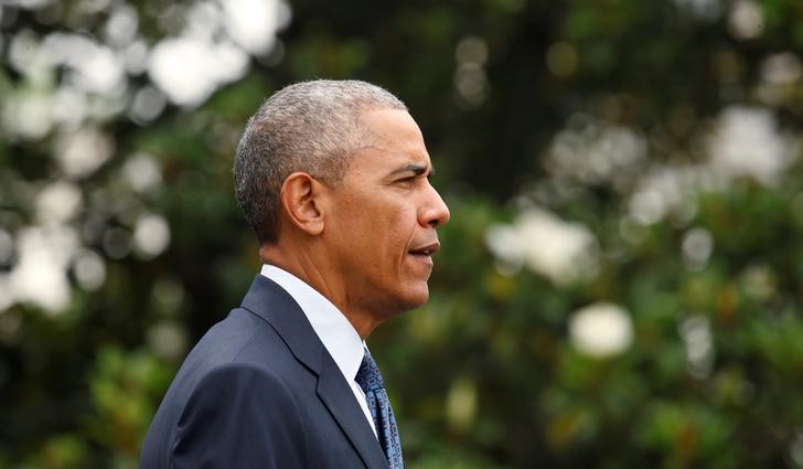 © Reuters. Obama deixa a Casa Branca rumo a Orlando