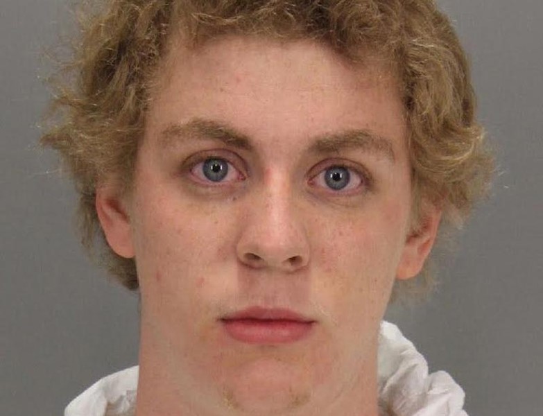 © Reuters. Former Stanford student Brock Turner who was sentenced to six months in county jail for the sexual assault of an unconscious and intoxicated woman is shown in this Santa Clara County Sheriff's booking photo