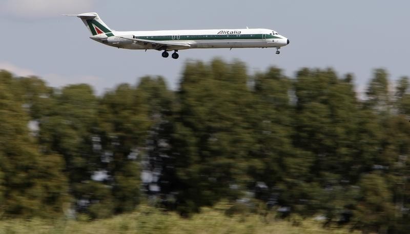 © Reuters. All'aeroporto di Fiumicino