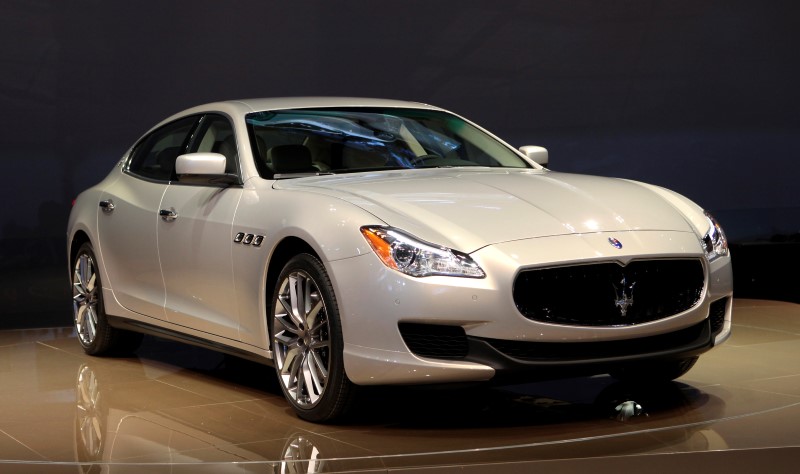 © Reuters. The 2014 Maserati Quattroporte is displayed at the North American International Auto Show in Detroit