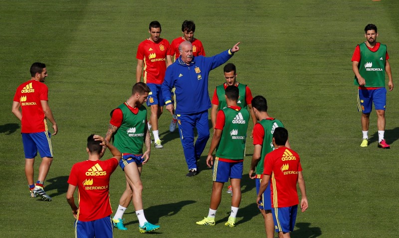 © Reuters. Spain Training - EURO 2016