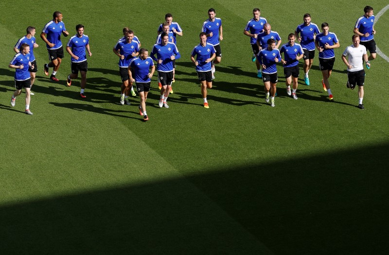 © Reuters. Northern Ireland Training - EURO 2016