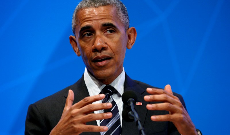 © Reuters. U.S. President Barack Obama speaks about Brexit at the Global Entrepreneurship Summit at Stanford University in Palo Alto