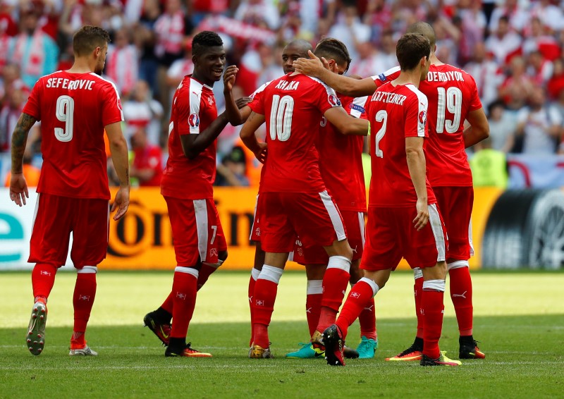 © Reuters. Switzerland v Poland - EURO 2016 - Round of 16