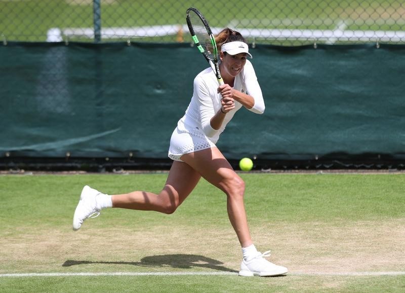 © Reuters. Sin Rafa, Muguruza ondea la bandera de España en Wimbledon