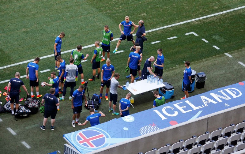 © Reuters. Iceland Training - EURO 2016