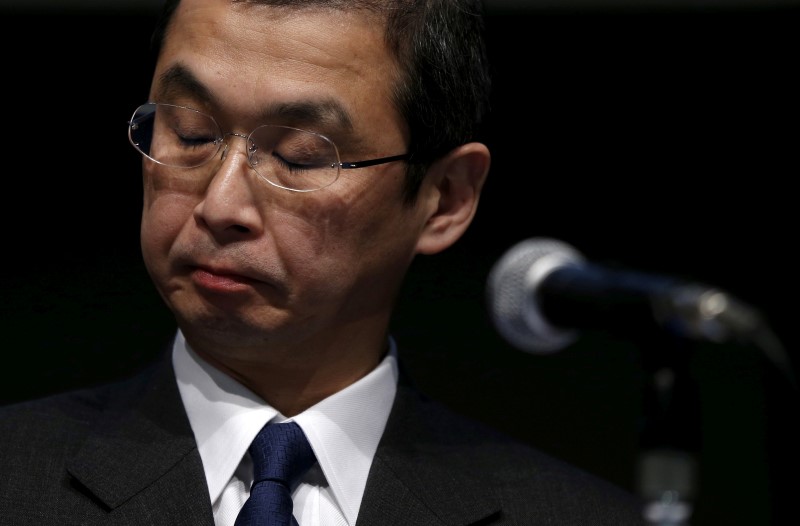 © Reuters. Takata Corp. Chief Executive and President Shigehisa Takada attends a news conference in Tokyo