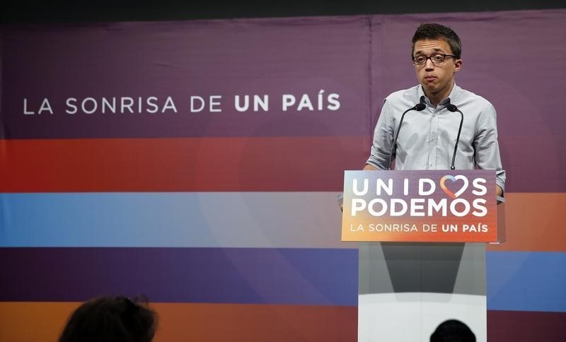 © Reuters. Errejón cree que Podemos debe revisar las confluencias electorales