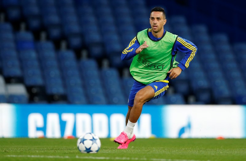 © Reuters. Maccabi Tel-Aviv Training