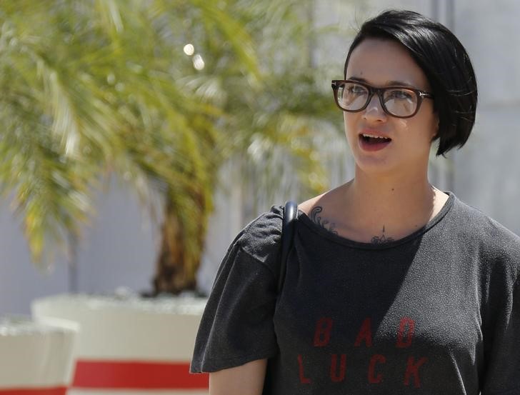 © Reuters. Diretora Asia Argento durante evento em Cannes