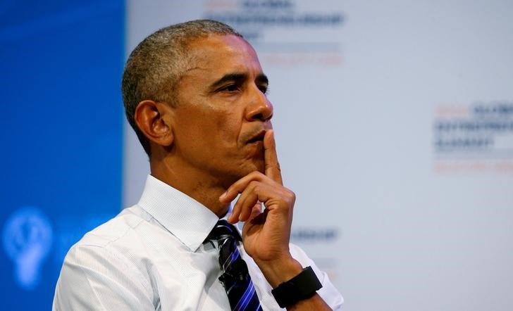 © Reuters. Presidente dos EUA, Barack Obama, participa de evento na Universidade de Stanford em Palo Alto, Califórnia