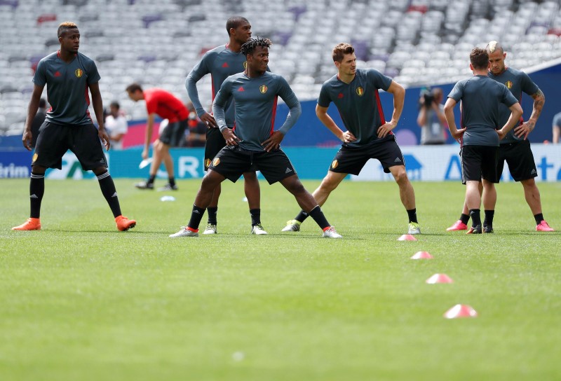 © Reuters. Belgium Training - EURO 2016