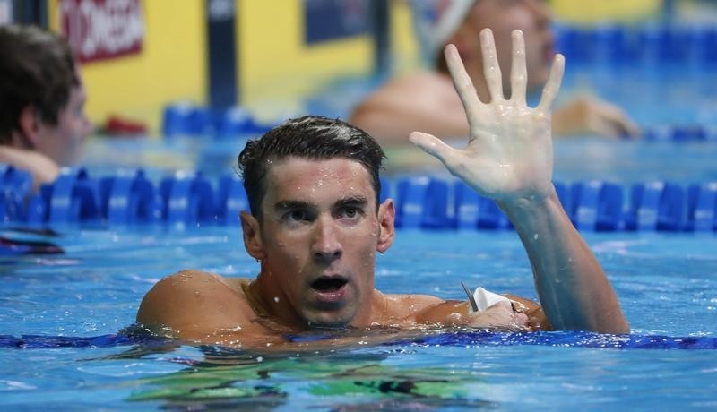 © Reuters. فيلبس يتأهل لخامس اولمبياد على التوالي