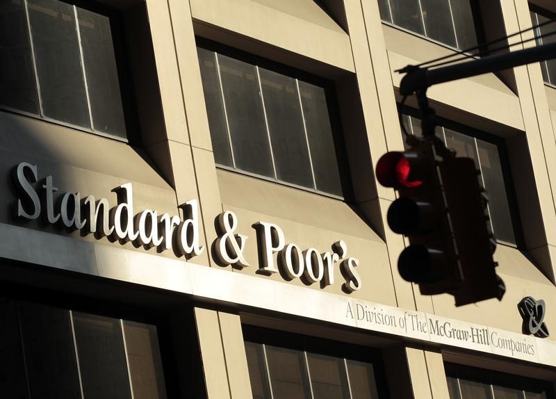 © Reuters. The Standard and Poor's building in New York