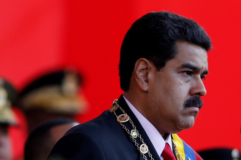 © Reuters. Venezuela's President Nicolas Maduro attends a military parade to celebrate the 195th anniversary of the Battle of Carabobo in Caracas