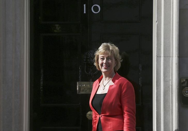 © Reuters. Legisladora Leadsom, principal candidata pro-Brexit para convertirse en primera ministra británica