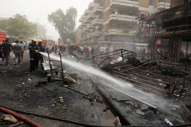 © Reuters. البيت الأبيض: هجمات بغداد تزيد عزم واشنطن على دعم العراق