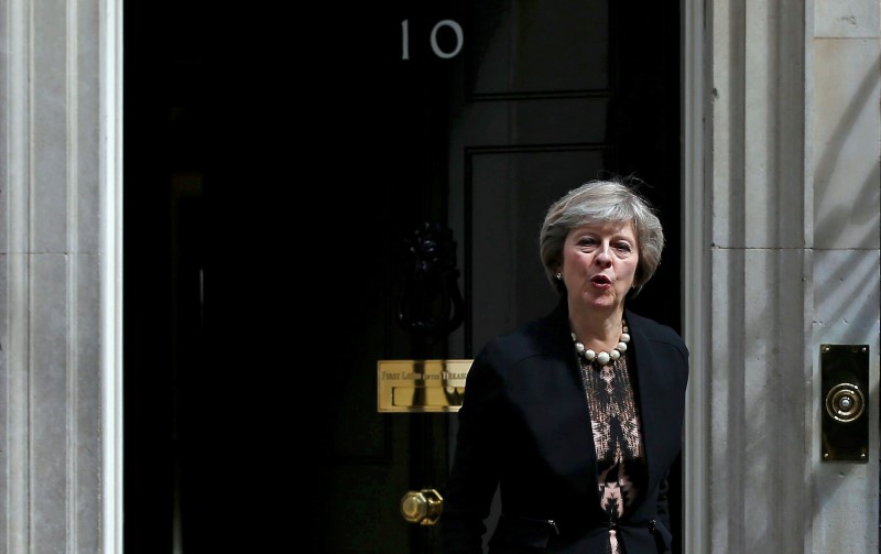 © Reuters. THERESA MAY EN TÊTE DE LA COURSE À LA SUCCESSION DE DAVID CAMERON