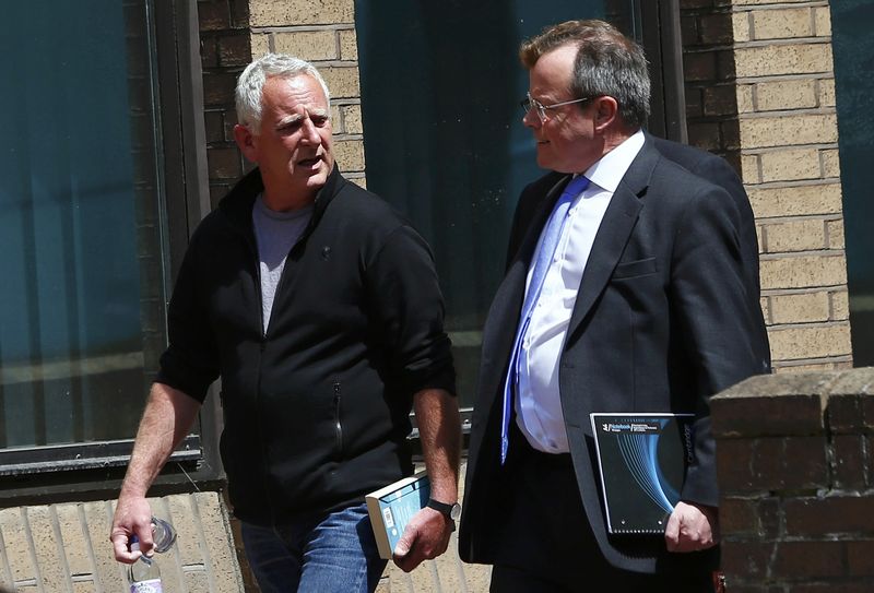 © Reuters. Former Barclays trader Peter Johnson arrives for sentencing at Southwark Crown Court in London