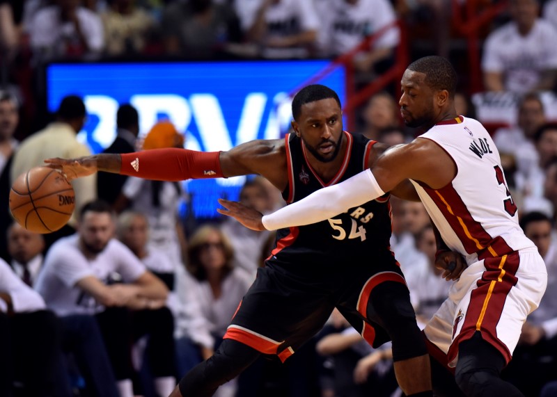 © Reuters. NBA: Playoffs-Toronto Raptors at Miami Heat