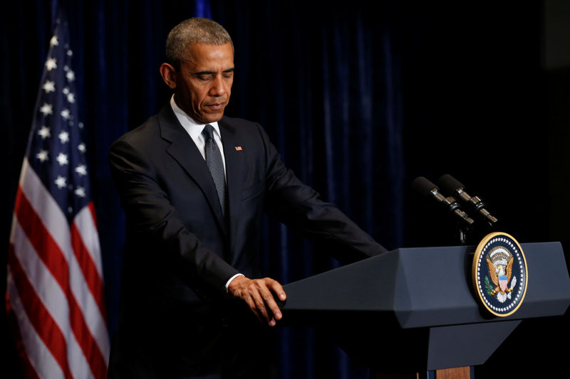 © Reuters. Presidente dos Estados Unidos, Barack Obama, durante encontro na Polônia