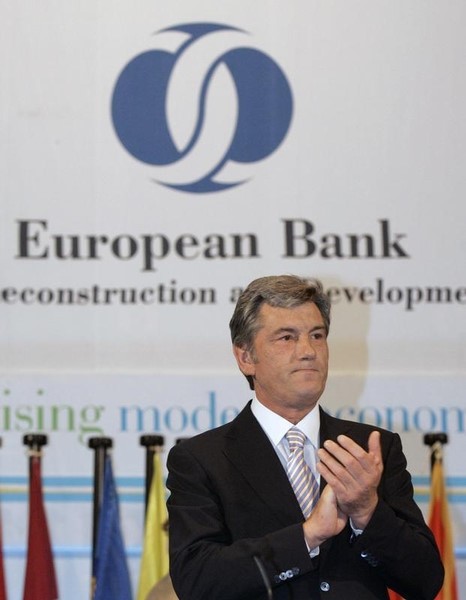 © Reuters. Ukraine's President Yushchenko attends EBRD annual meeting in Kiev