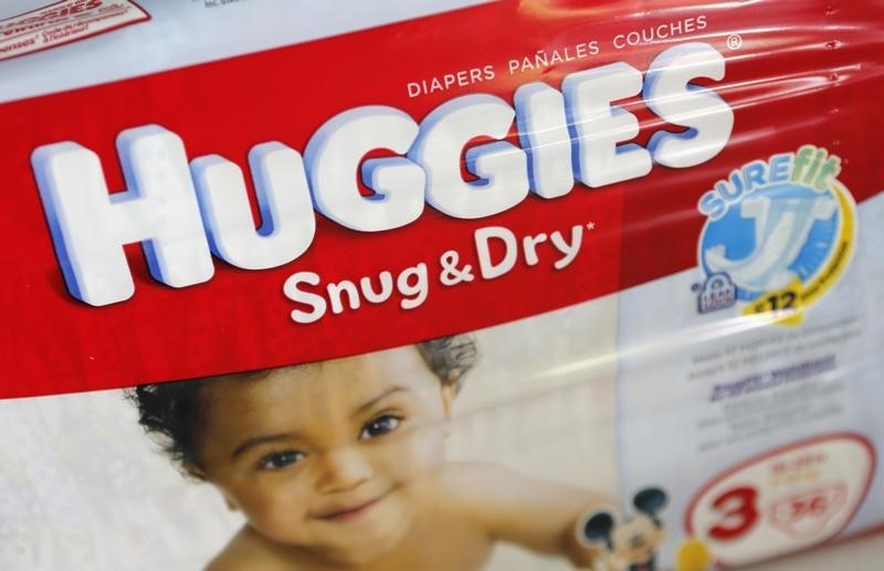 © Reuters. A package of Huggies brand diapers in Boca Raton