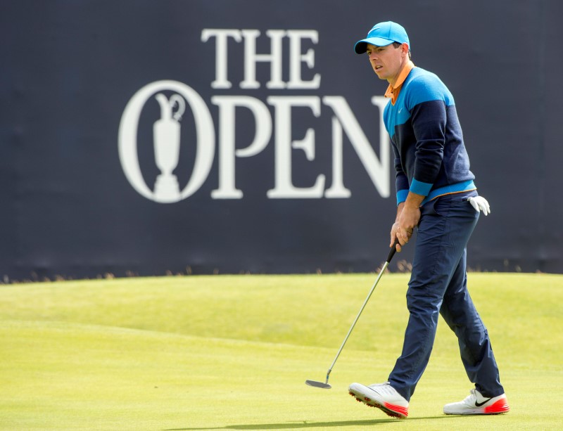 © Reuters. PGA: The 145th Open Championship - Practice Round