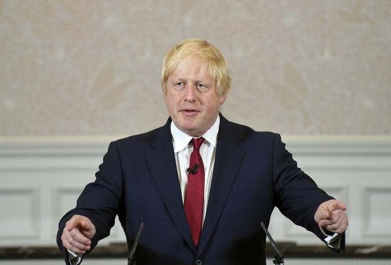 © Reuters. تعيين بوريس جونسون وزيرا لخارجية بريطانيا
