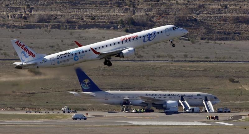 © Reuters. Los pilotos de Air Europa irán a la huelga del 30 de julio y al 2 de agosto