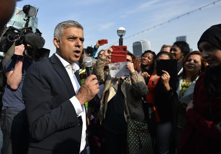 © Reuters. Prefeito de Londres, Sadiq Khan