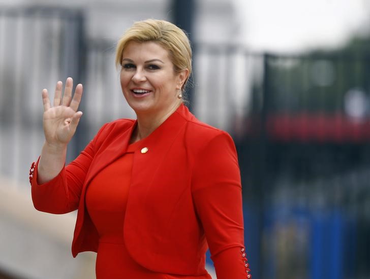 © Reuters. بيان: رئيسة كرواتيا تدعو لانتخابات مبكرة في 11 سبتمبر